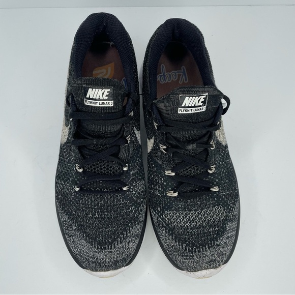 Nike Lunar Flyknit 3 Running Shoes Oreo Black White 698182-001 Womens Size 9.5 - Picture 6 of 14